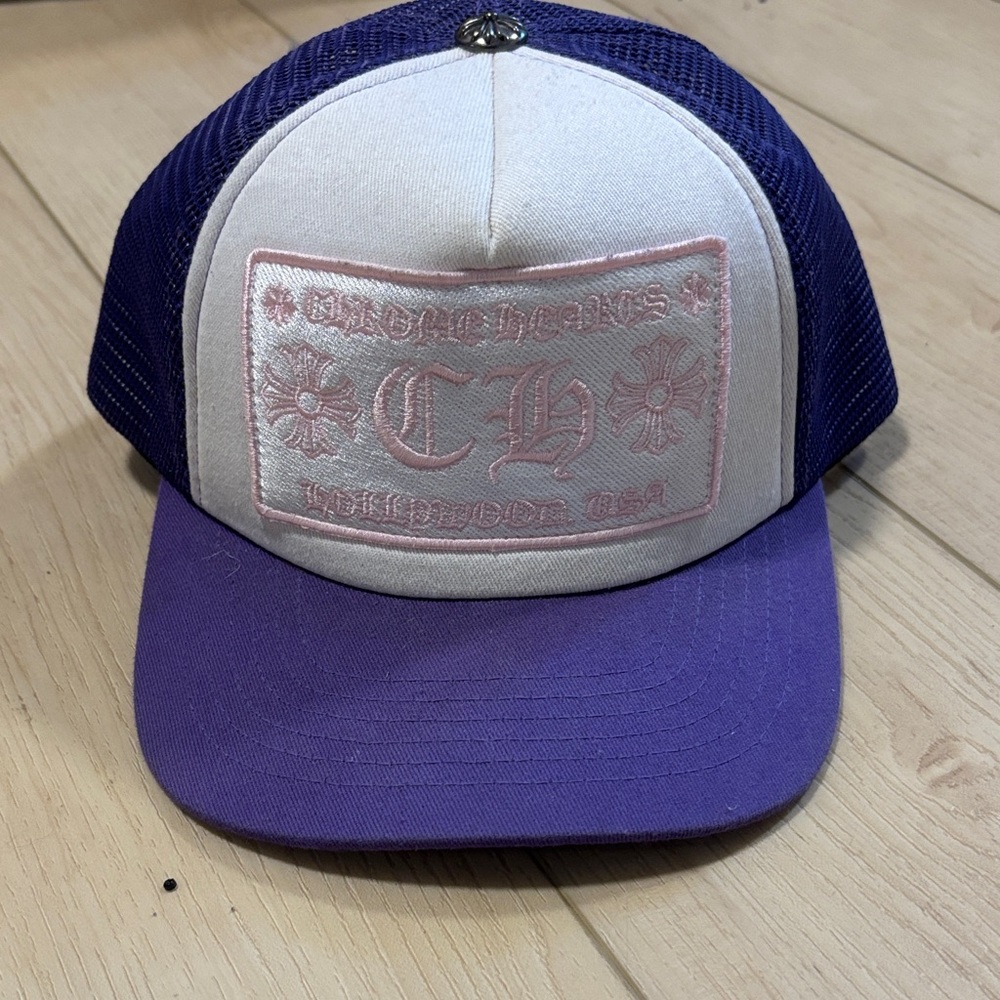 Chrome Hearts Black and Purple Mesh Hat